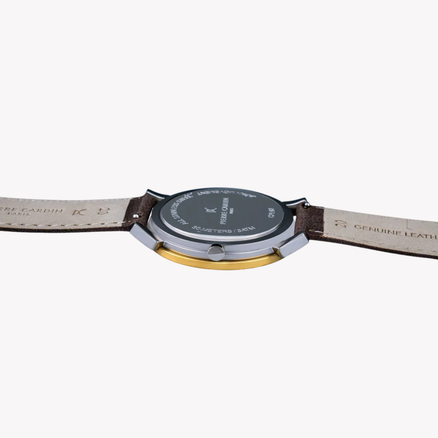Pierre Cardin Men's Brown Leather Watch, Green Dial | CPI.2071-3