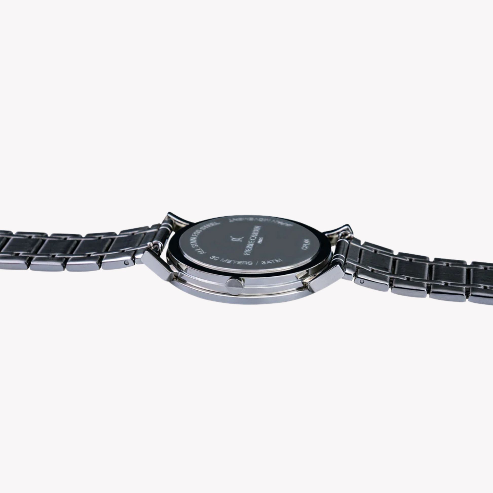 Pierre Cardin Men's Silver Stainless Steel Watch, Black Dial | CPI.2083-3