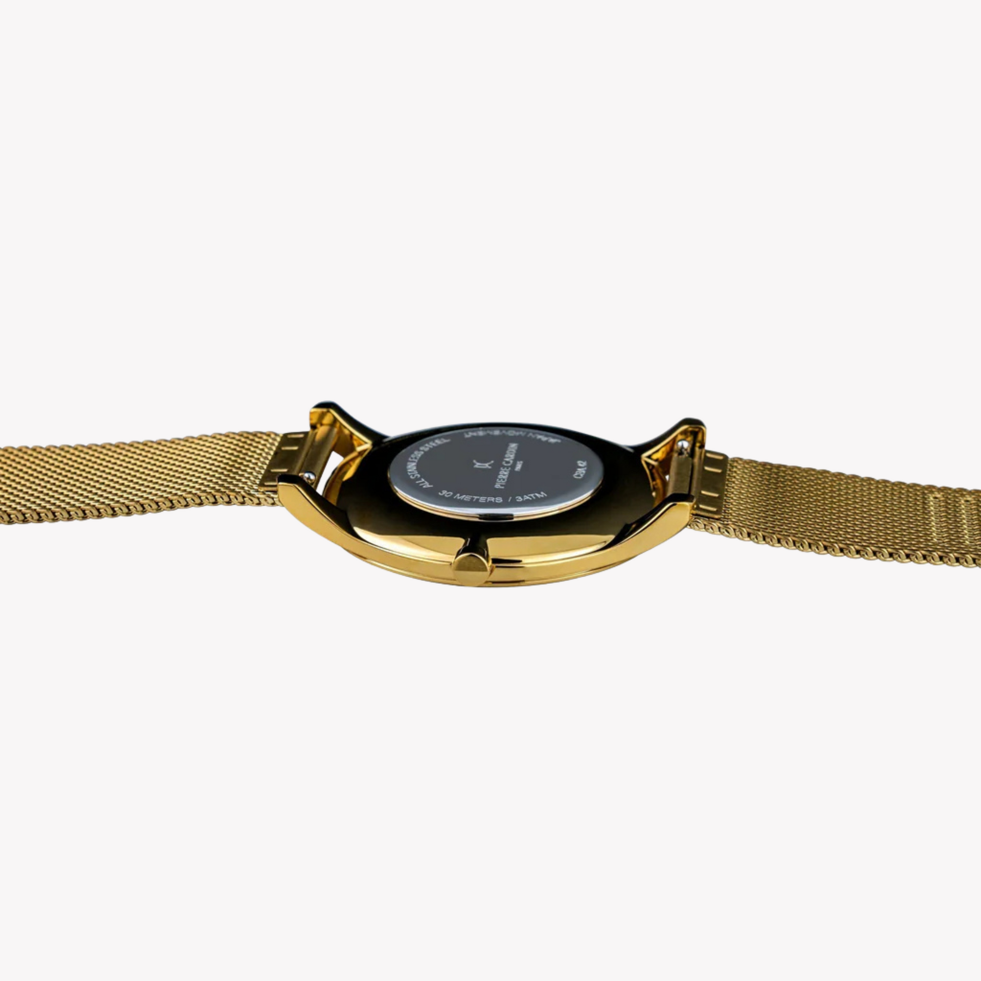 Pierre Cardin Men's Gold Stainless Steel Watch, Silver Dial | CBA.4012-3