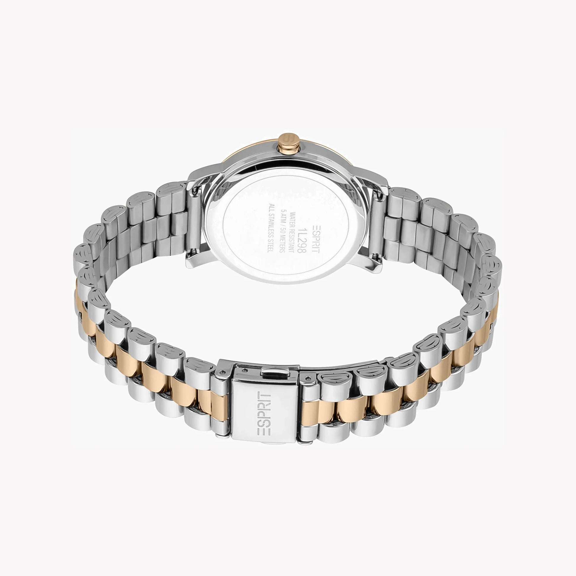 Esprit Women's Silver & Rose Gold Watch, Silver Dial | ES1L020M0015-3