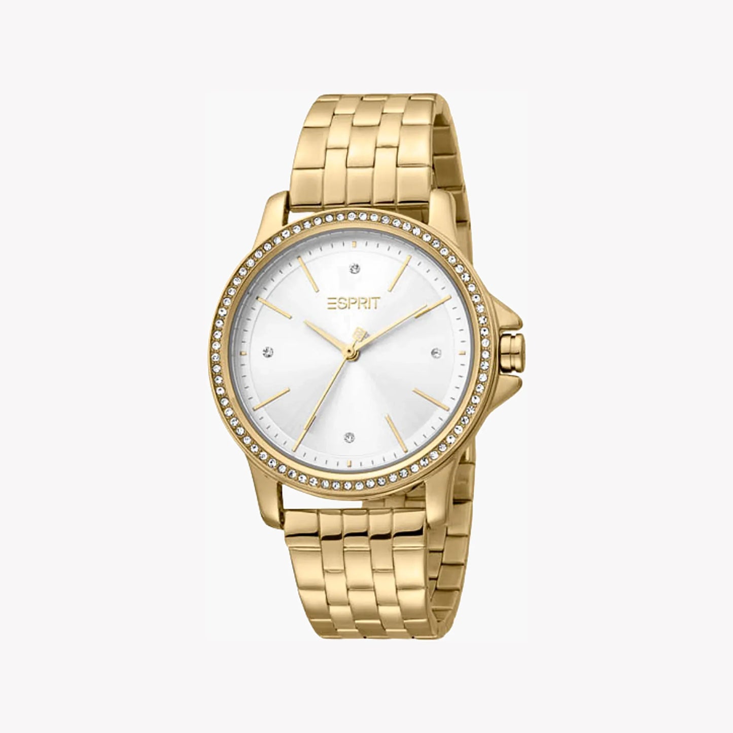 Esprit Women's Gold Stainless Steel Watch, Silver Dial | ES1L103M0025-0