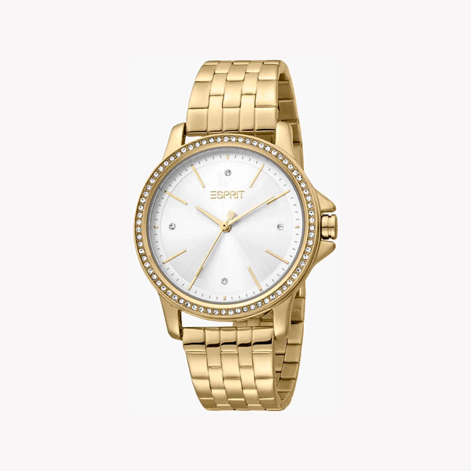 Esprit Women's Gold Stainless Steel Watch, Silver Dial | ES1L103M0025-0