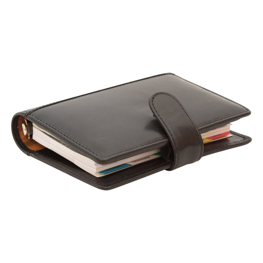 Leather organizer - black (small)-0