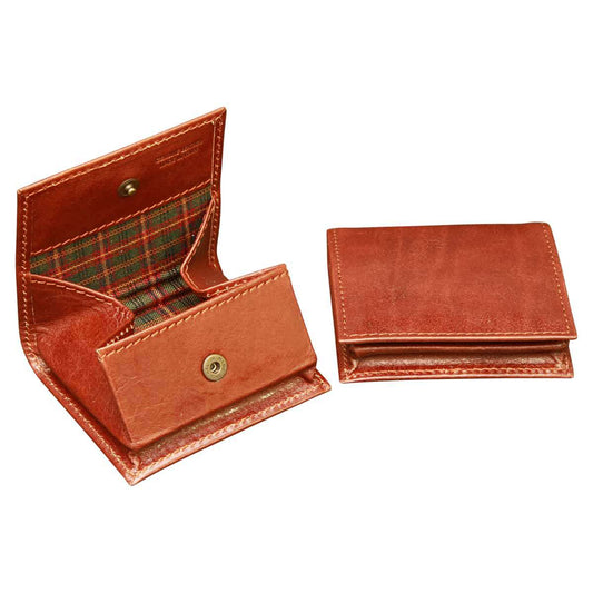 Leather Coin Purse - Brown-0