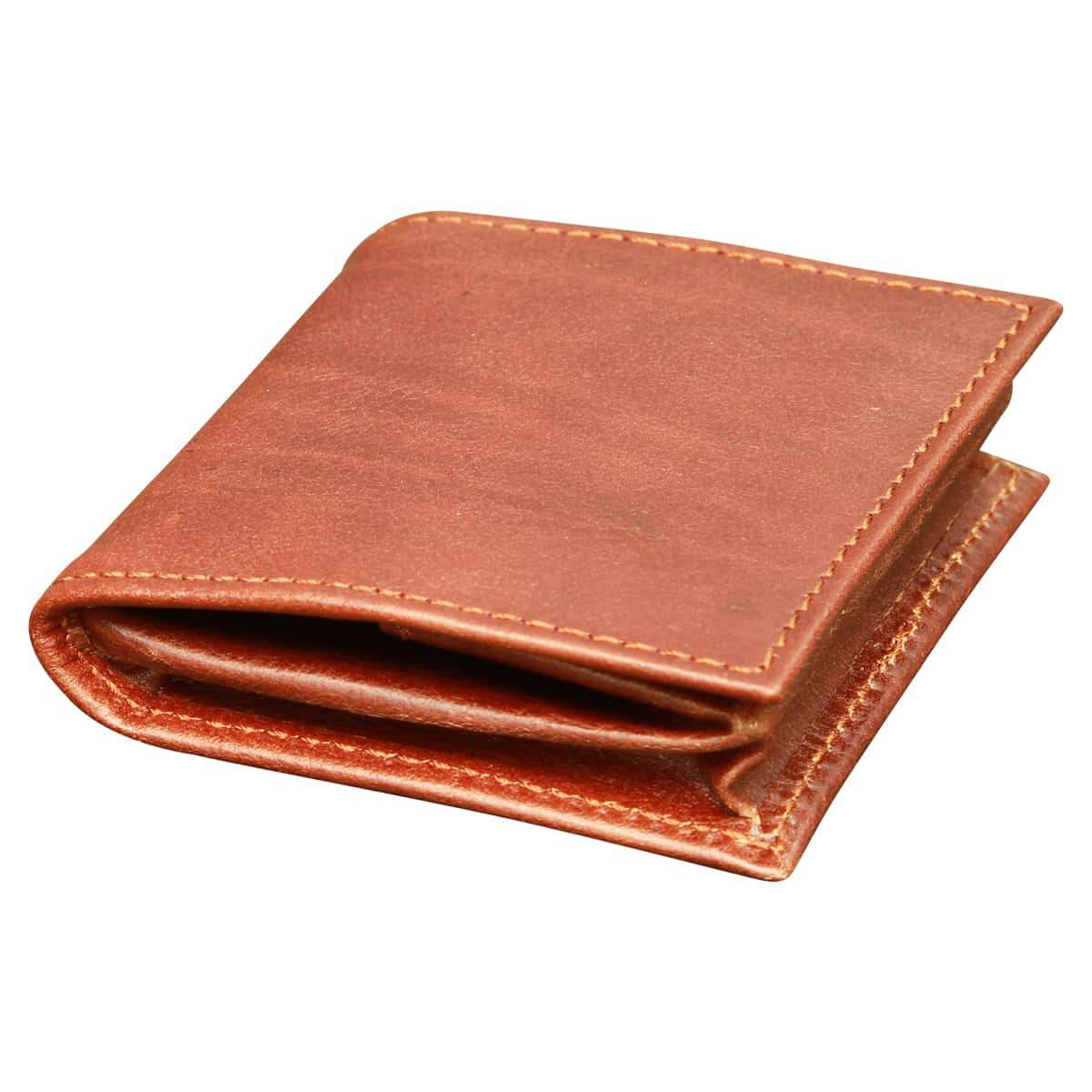 Leather Coin Purse - Brown-1