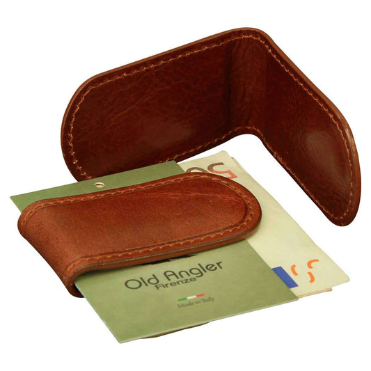 Leather Money Clip - Brown-0