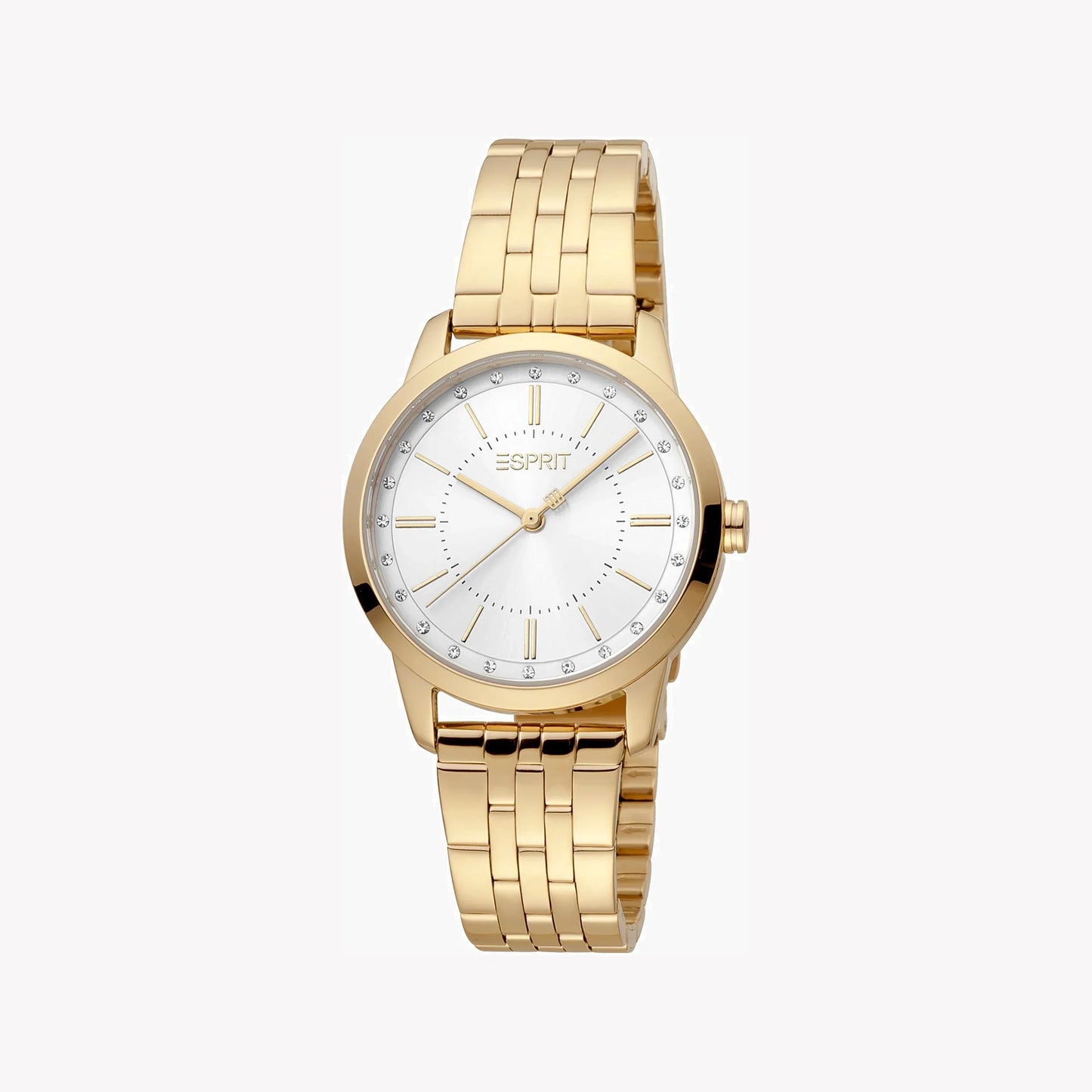 Esprit Women's Gold Stainless Steel Watch, Silver Dial | ES1L067M0065-0