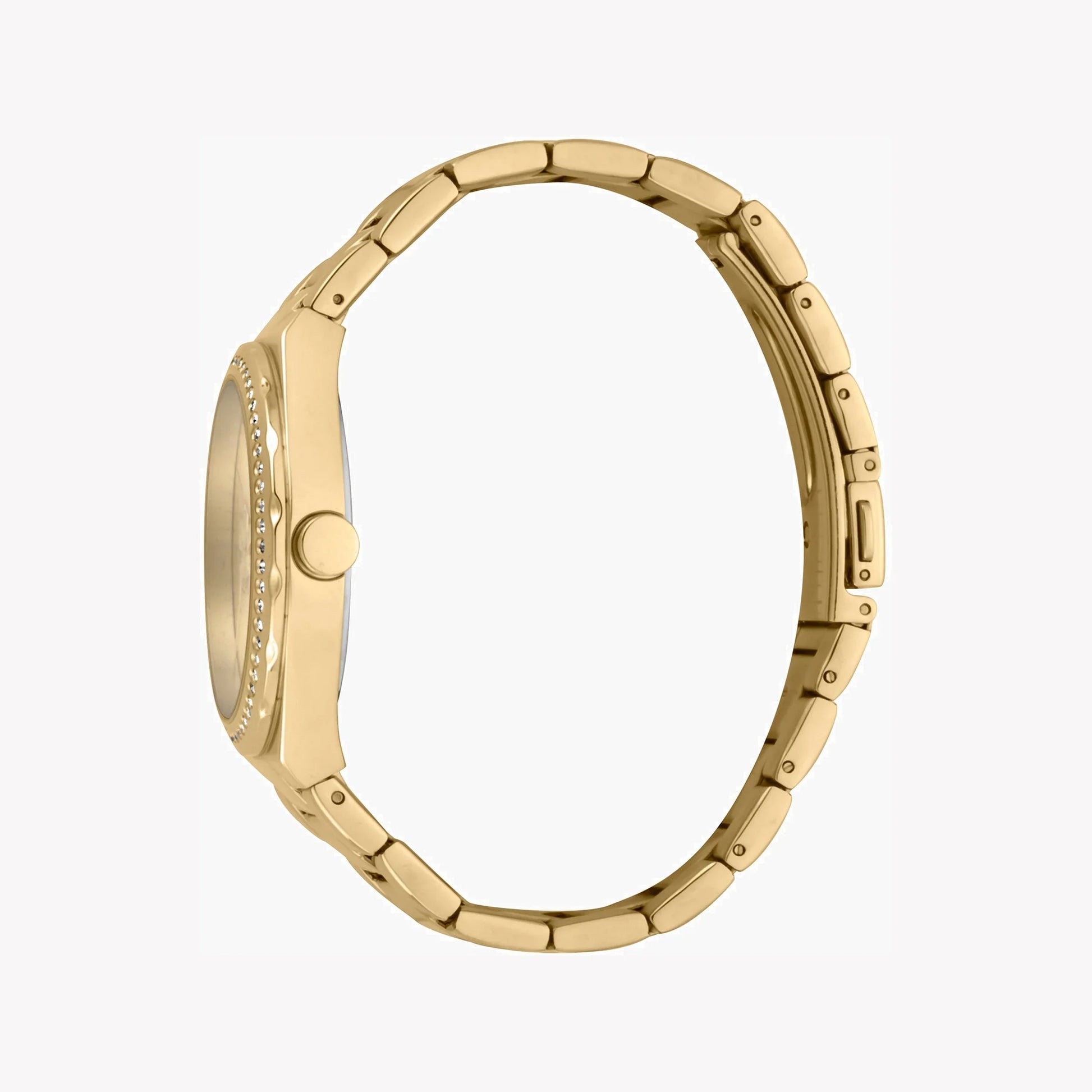 Esprit Women's Gold Stainless Steel Watch, Champagne Dial | ES1L202M0065-1