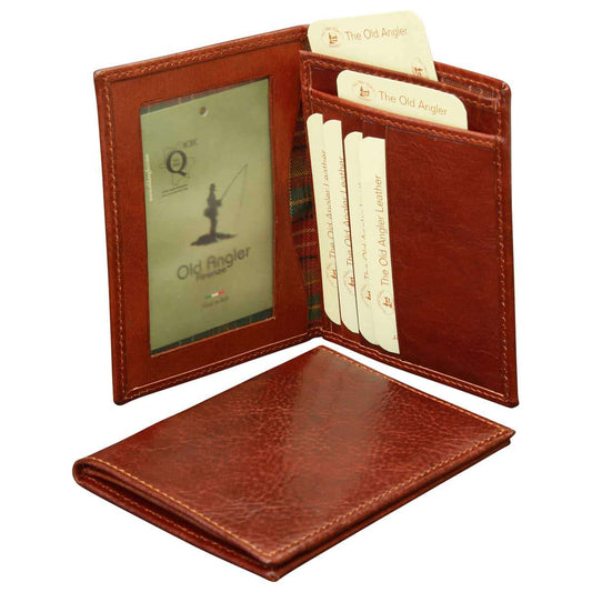 Leather Document Holder - Brown with RFID-0