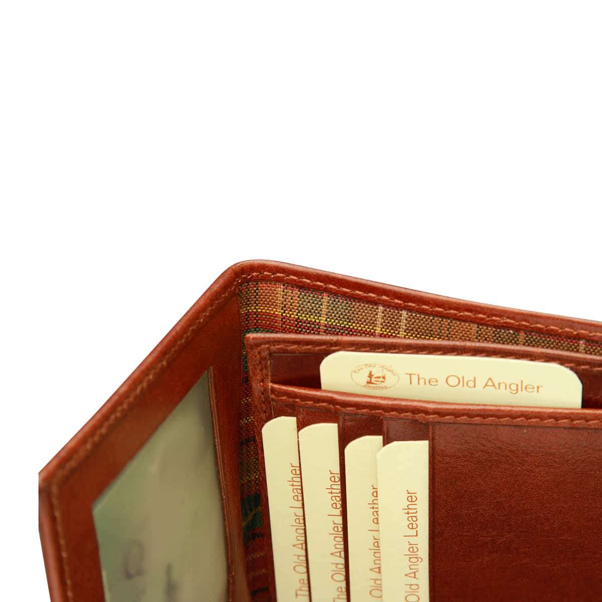 Leather Document Holder - Brown with RFID-1