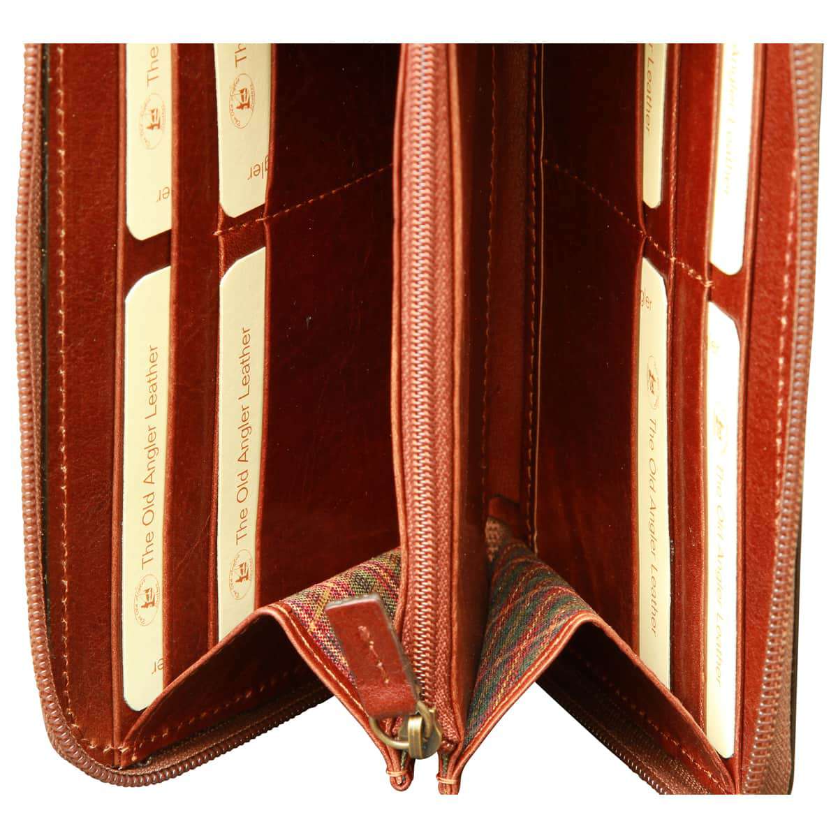 Wallet with interior coin pocket - Brown with RFID-1