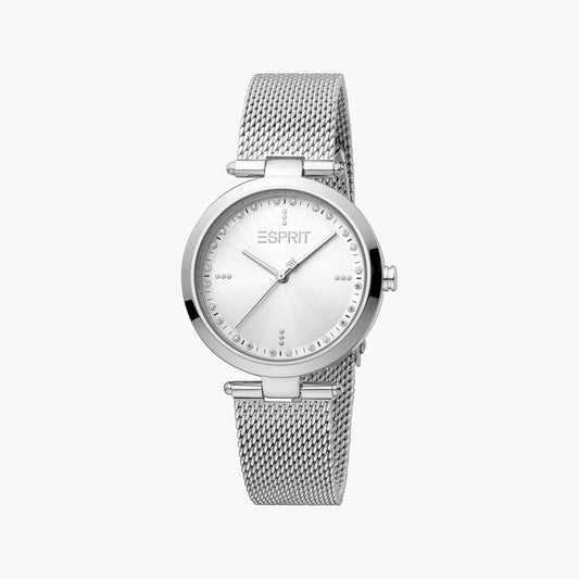 Esprit Women's Silver Stainless Steel Watch, Silver Dial | ES1L157M0035-0