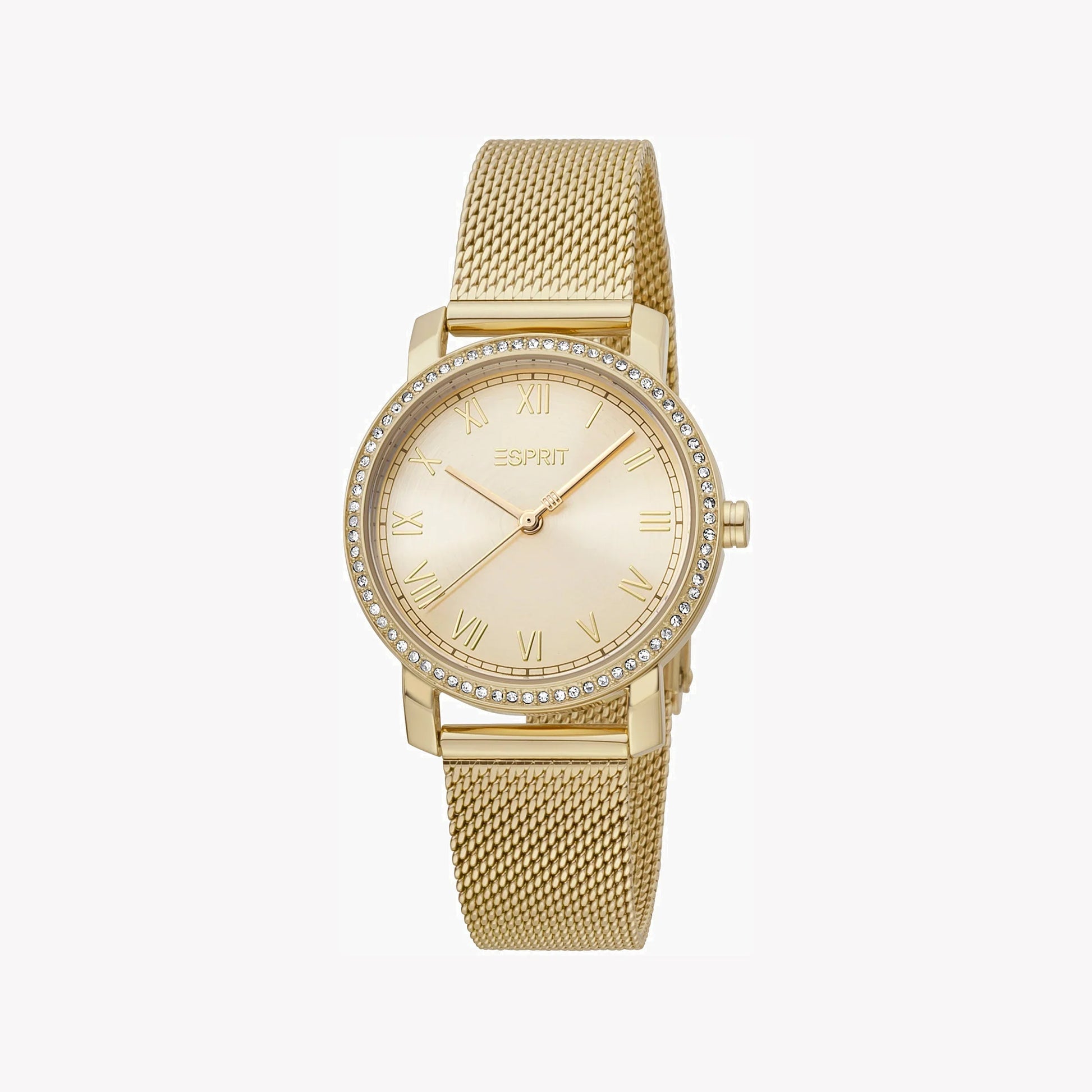 Esprit Women's Gold Stainless Steel Watch, Champagne Dial | ES1L083M0015-1