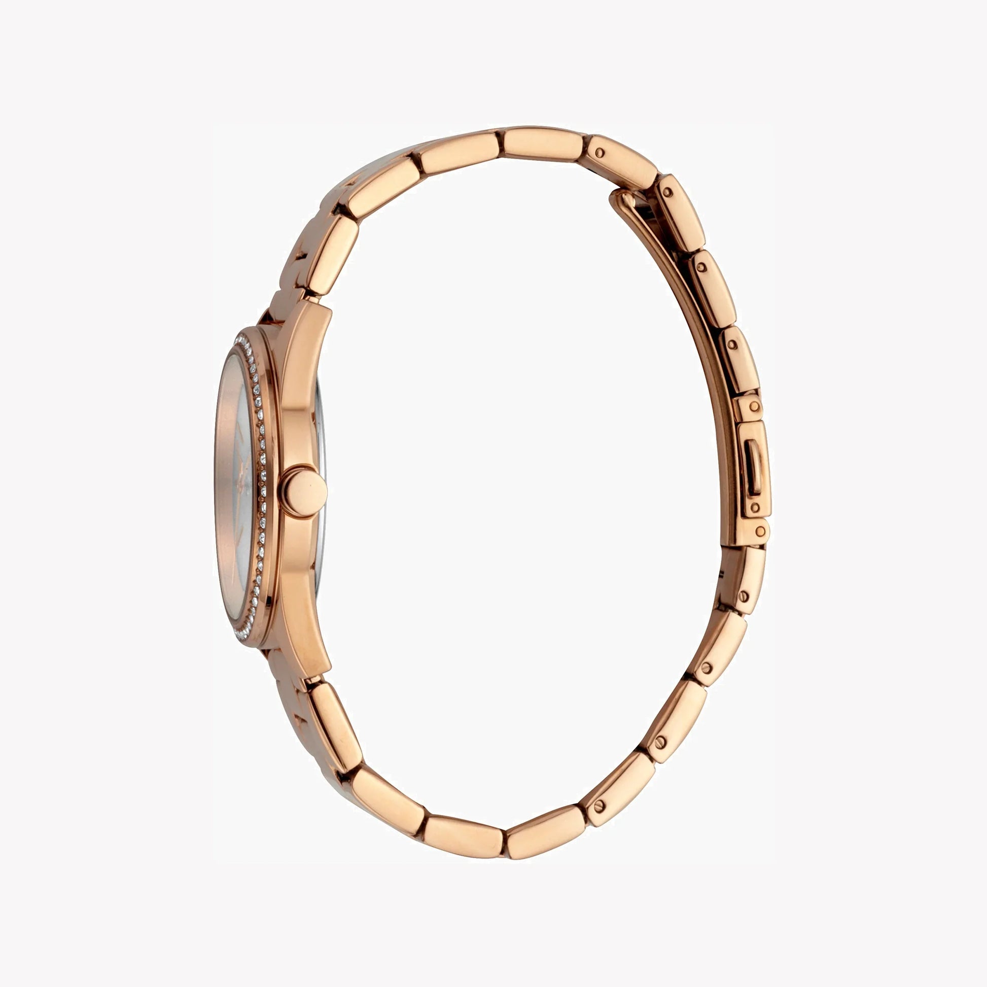 Esprit Women's Rose Gold Stainless Steel Watch, Silver Dial | ES1L189M0015-1