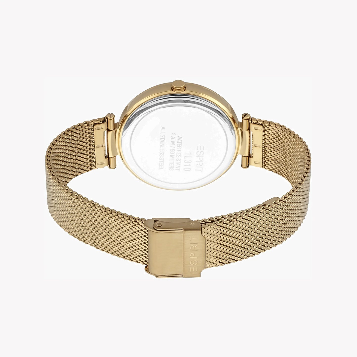Esprit Women's Gold Stainless Steel Watch, Champagne Dial | ES1L123M0014-2
