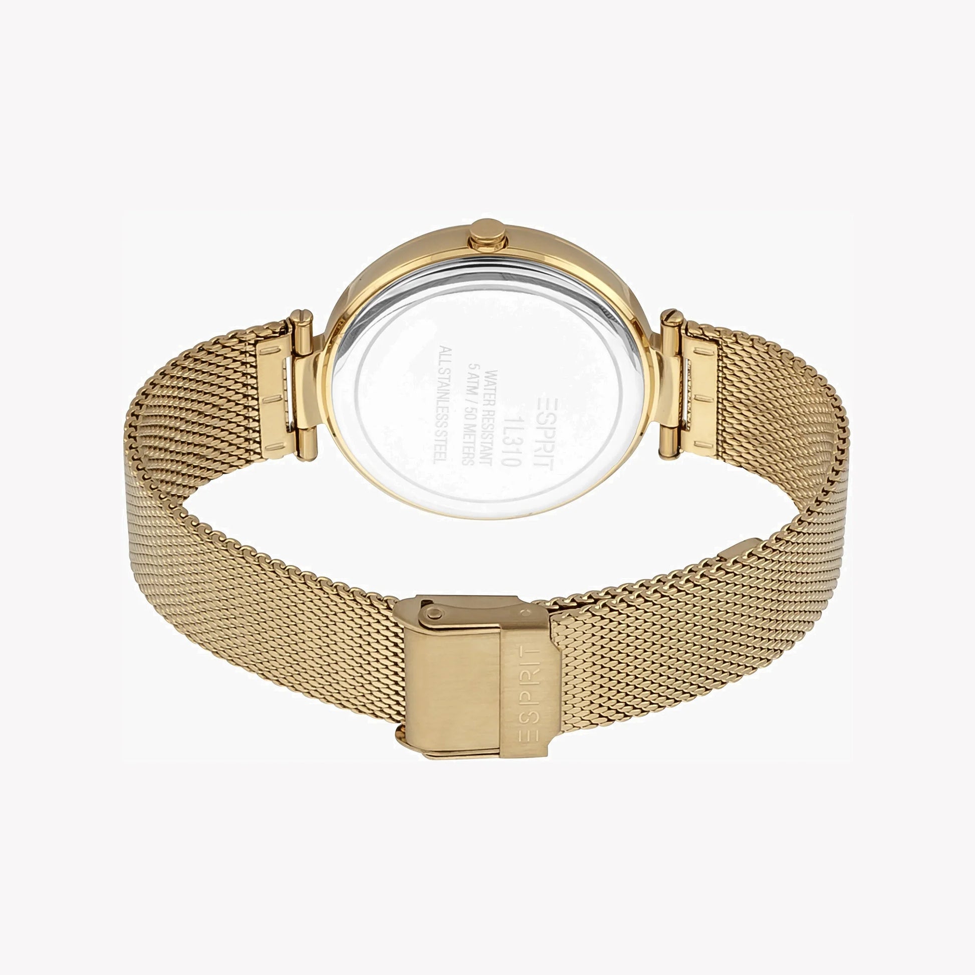 Esprit Women's Gold Stainless Steel Watch, Champagne Dial | ES1L123M0014-2