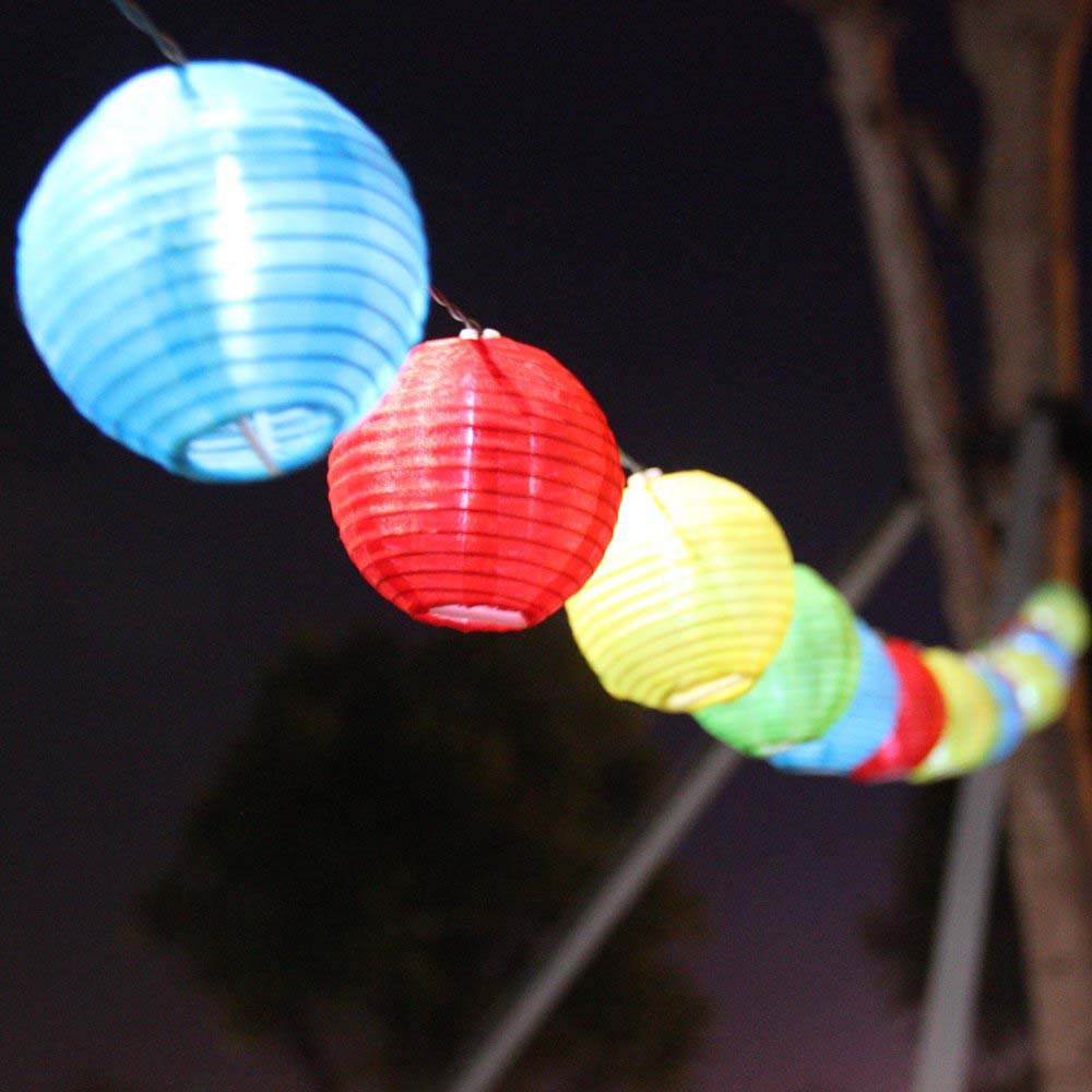 Party lantern, 10 LEDs, batteries-2