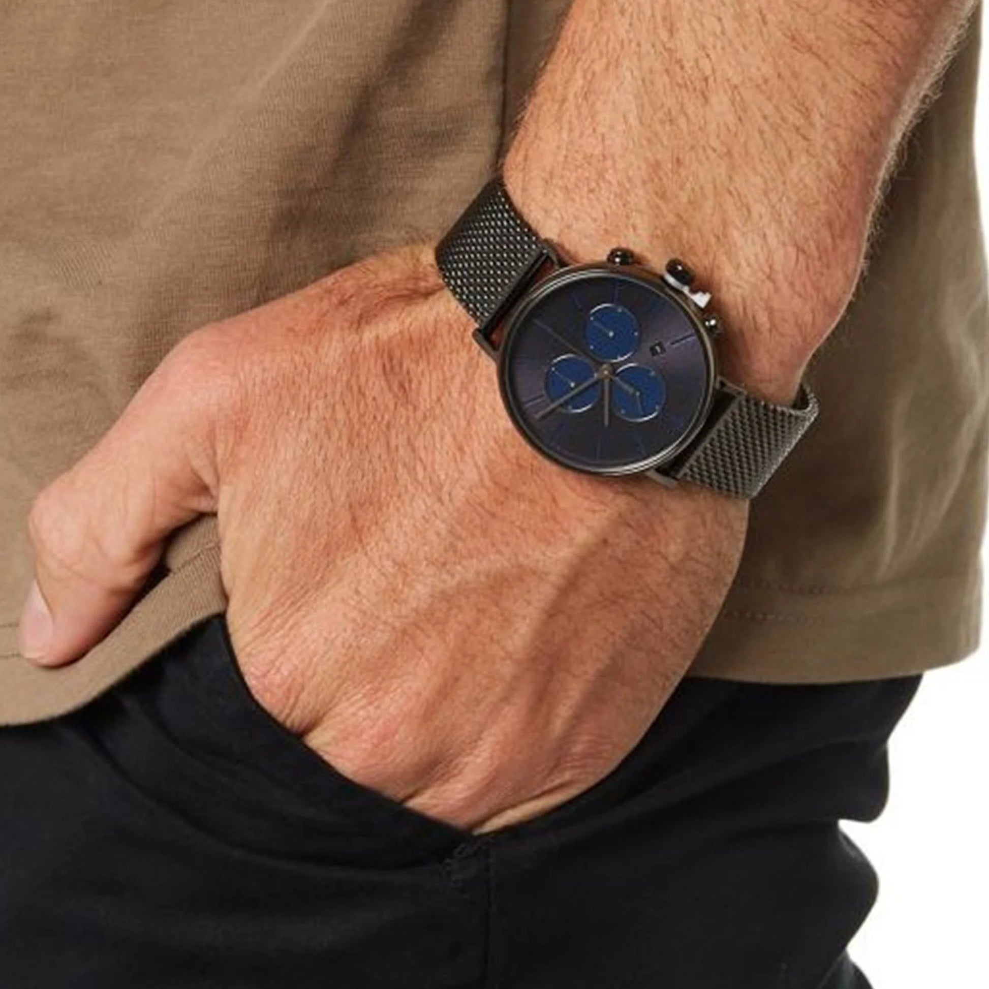Timex Men's Gray Stainless Steel Watch, Gray Dial | TW2R98000-4