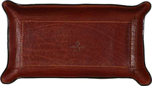 Leather Desk Tray - Brown-0