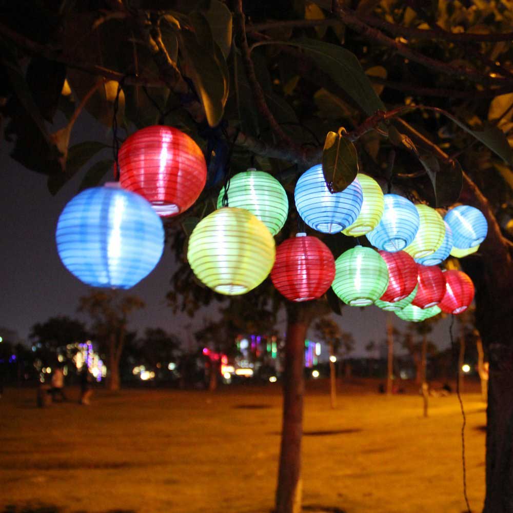 Party lantern, 10 LEDs, batteries-3