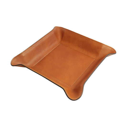 Leather Catchall Tray - Colonial Brown-0