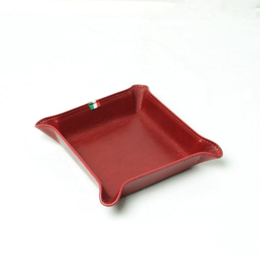 Small leather valet tray with love text-0