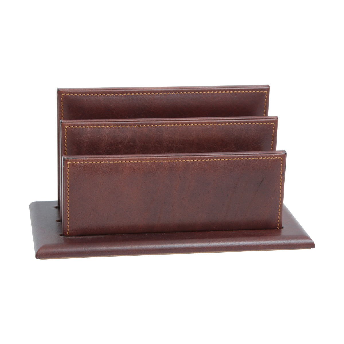 Leather desk envelope holder-0