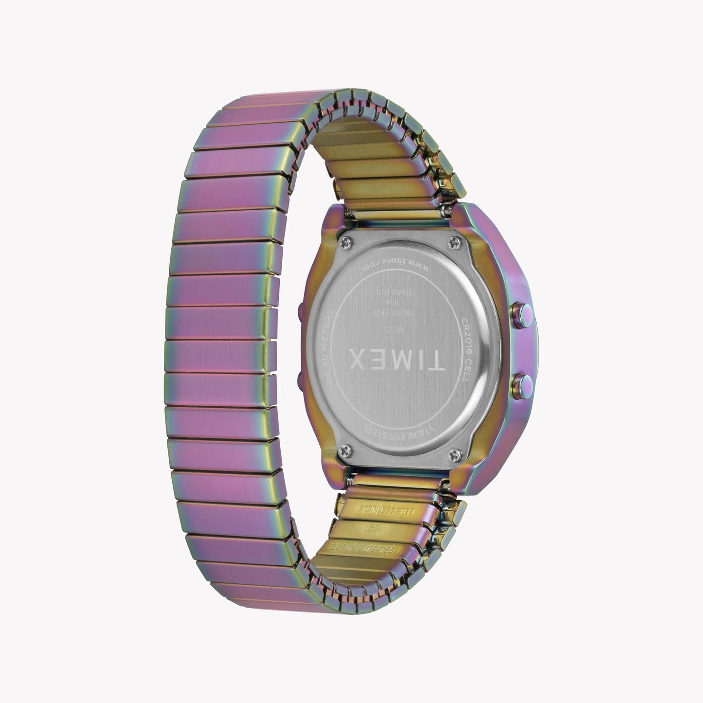 Timex Women's Purple Stainless Steel Watch, Digital Display | T80-1