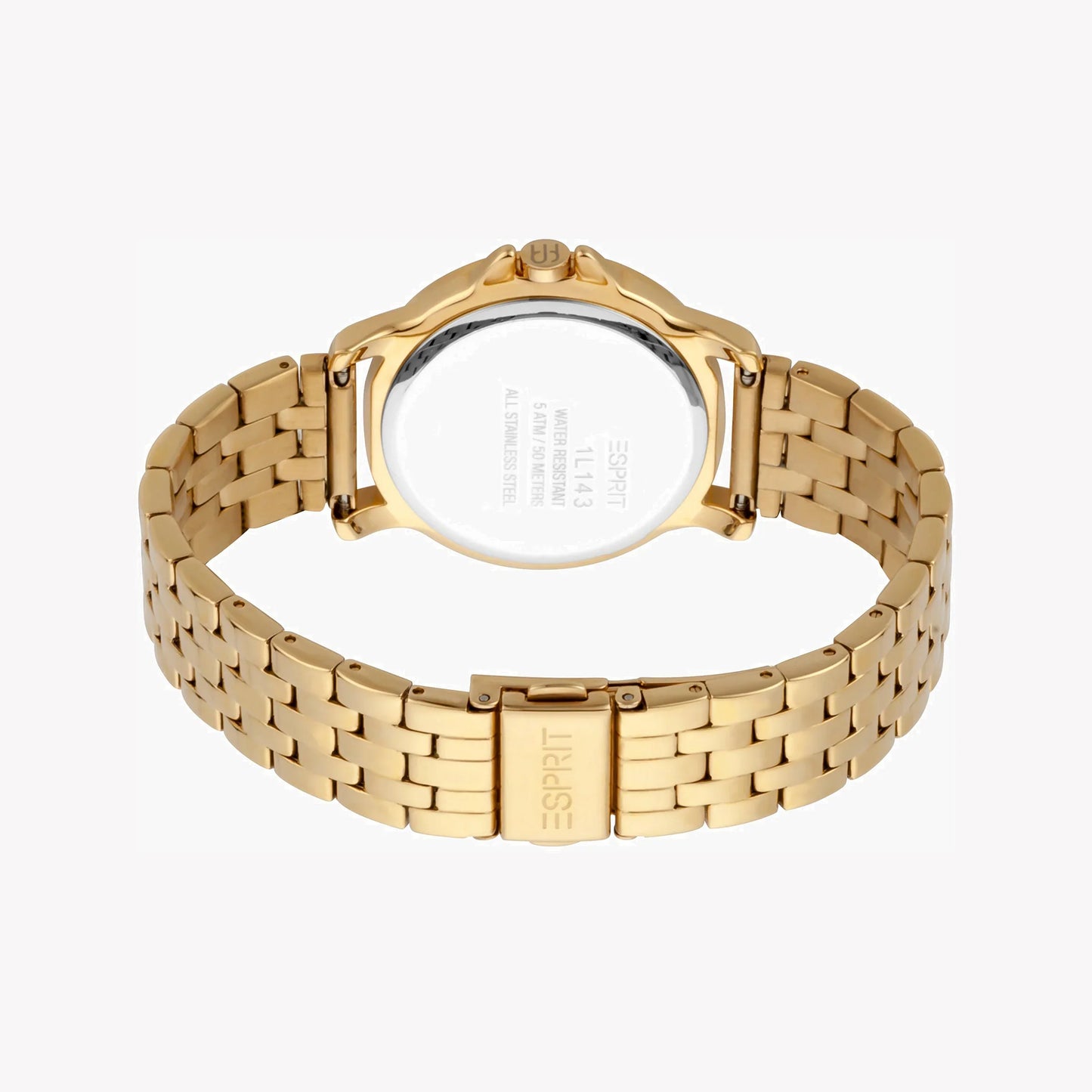 Esprit Women's Gold Stainless Steel Watch, Silver Dial | ES1L103M0025-2