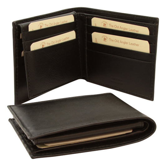 Leather Bifold Wallet - Black with RFID-0