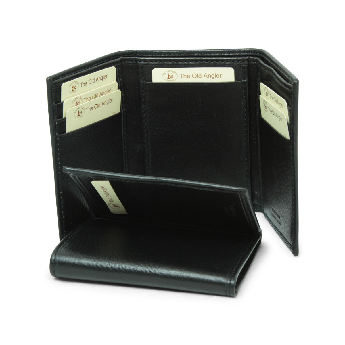 Leather wallet with RFID- black-0