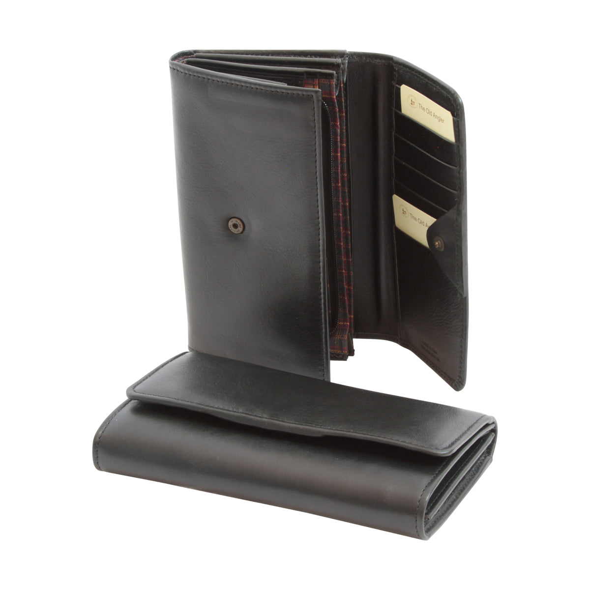 Leather wallet with RFID for women - black-0