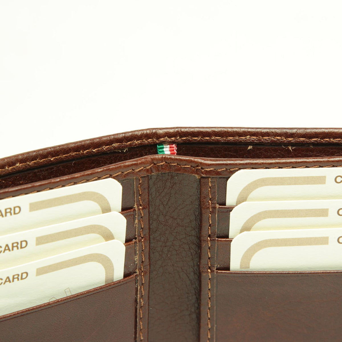 Bifold wallet with RFID blocking technology - Brown-1