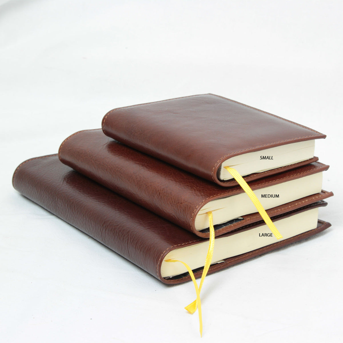 Full grain leather large diary - brown-1