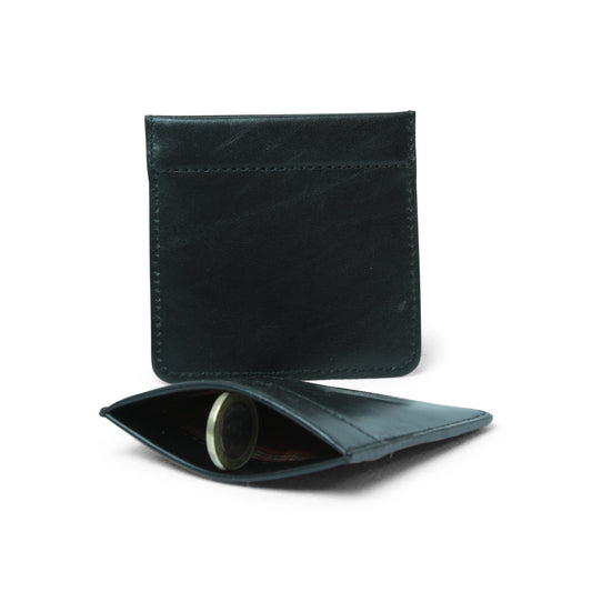 Leather coin purse - black-0
