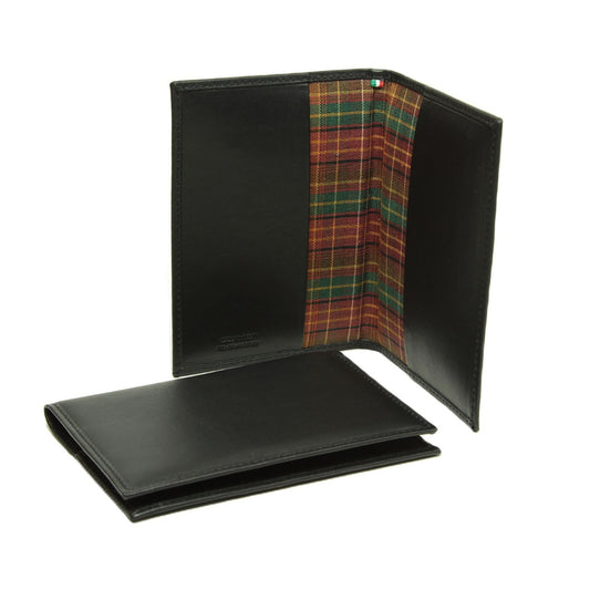 Leather  passport Holder   – black-0