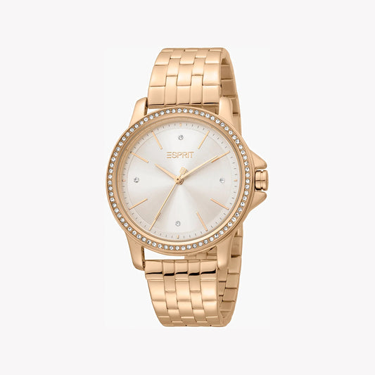 Esprit Women's Rose Gold Watch, Silver Dial | ES1L158M0045-0