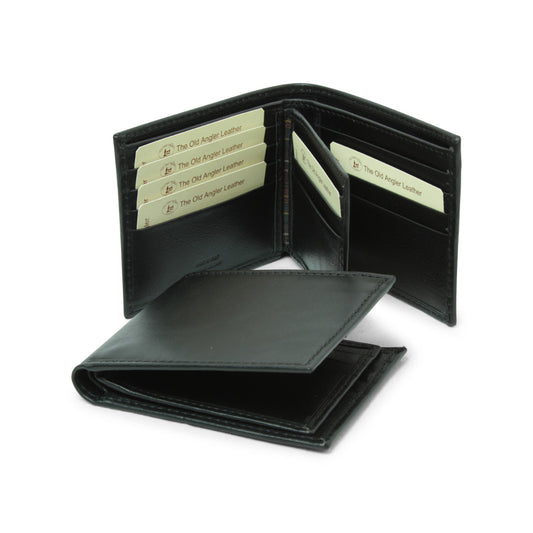 Leather wallet  - black with RFID-0