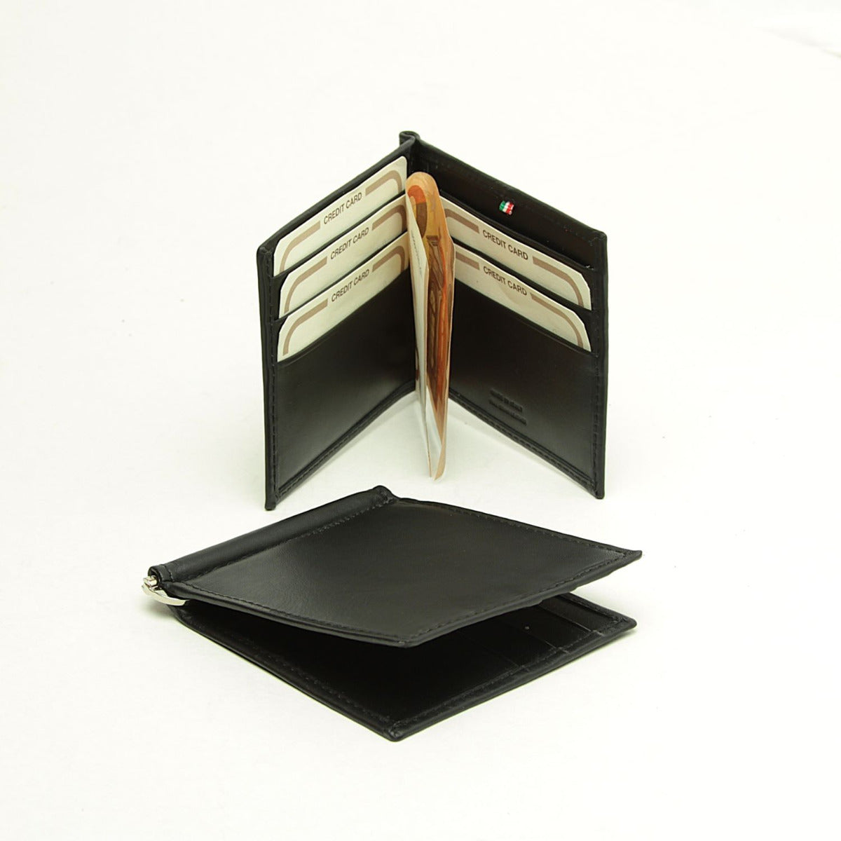 Full grain leather wallet with RFID - black-0