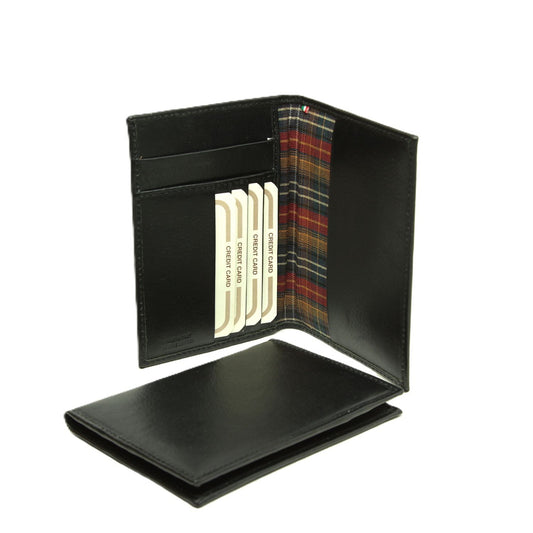 Leather passport holder - black-0