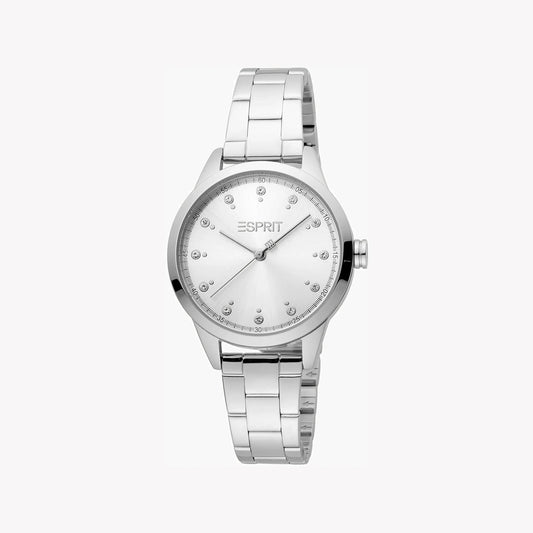 Esprit Women's Silver Stainless Steel Watch, Silver Dial | ES1L178M0025-0