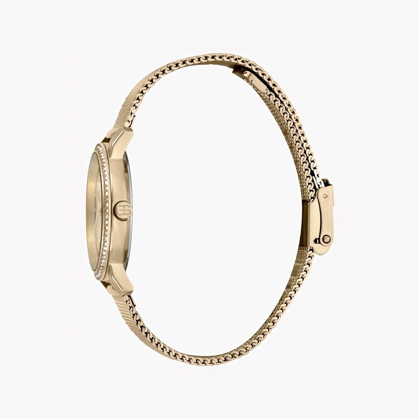 Esprit Women's Gold Stainless Steel Watch, Champagne Dial | ES1L083M0015-2