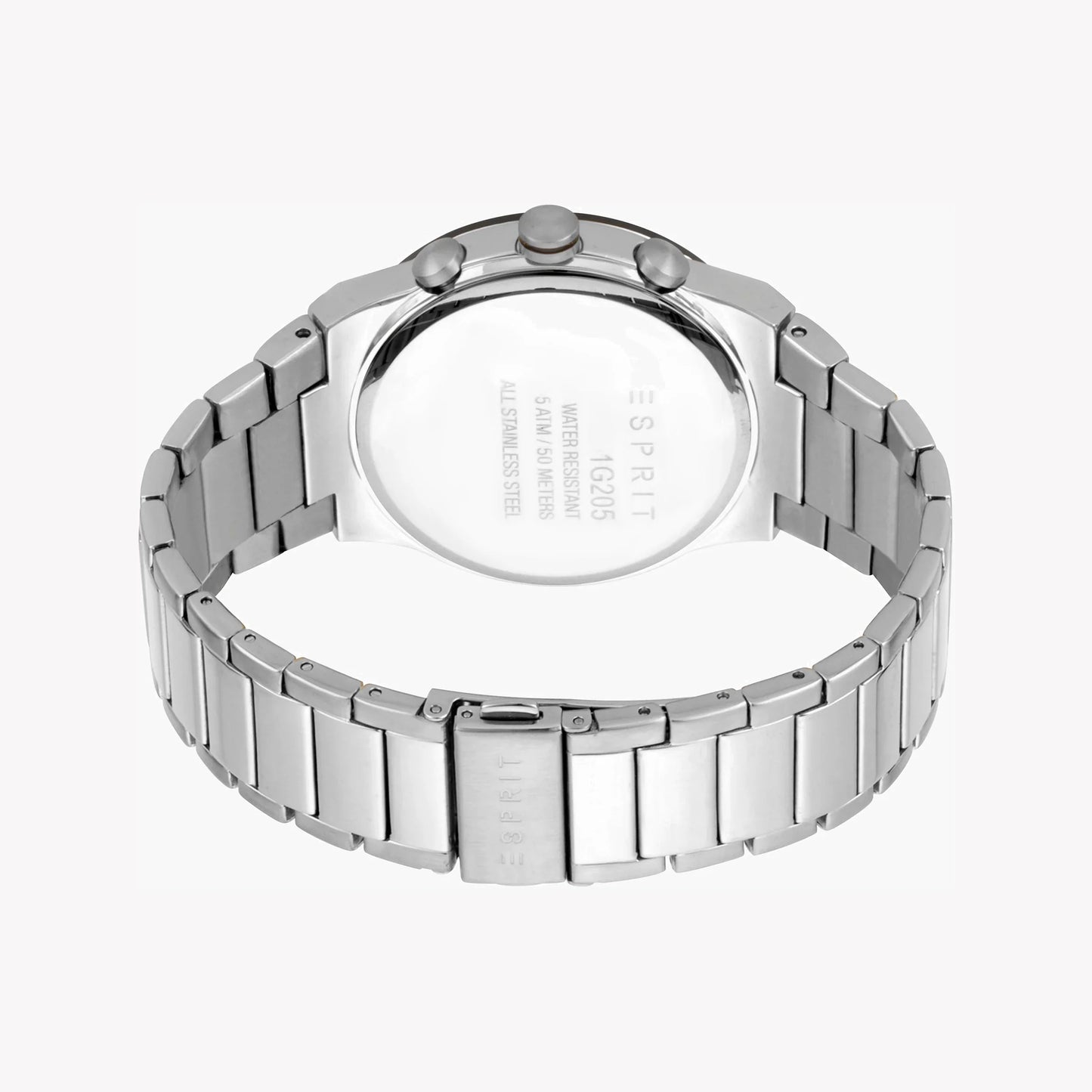Esprit Men's Silver Stainless Steel Watch, Black Dial | ES1G090M0035-2