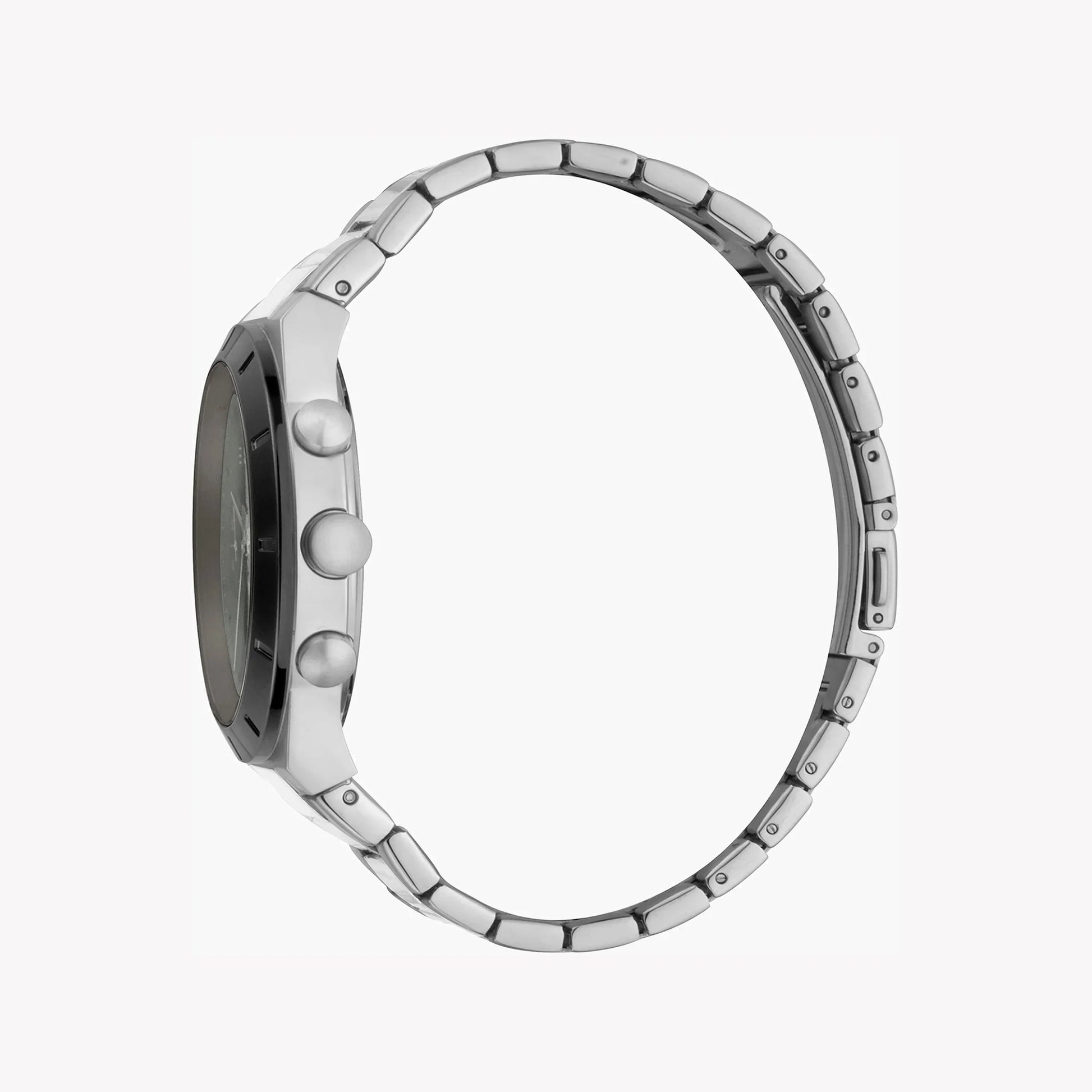 Esprit Men's Silver Stainless Steel Watch, Black Dial | ES1G090M0035-1