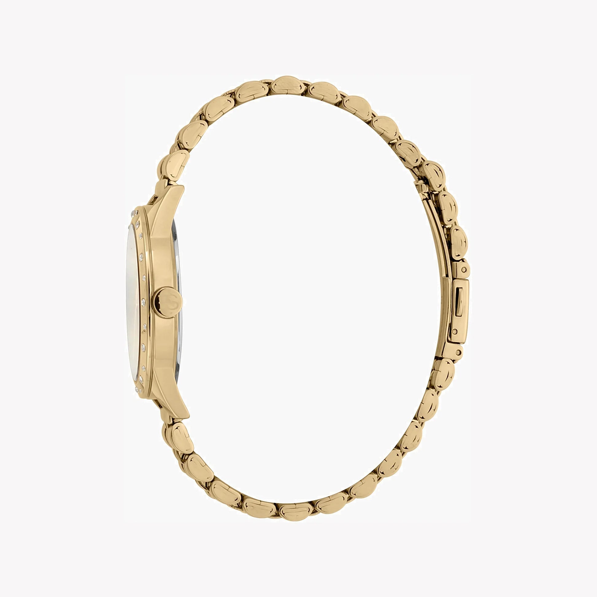 Esprit Women's Gold Stainless Steel Watch, Silver Dial | ES1L202M0035-1