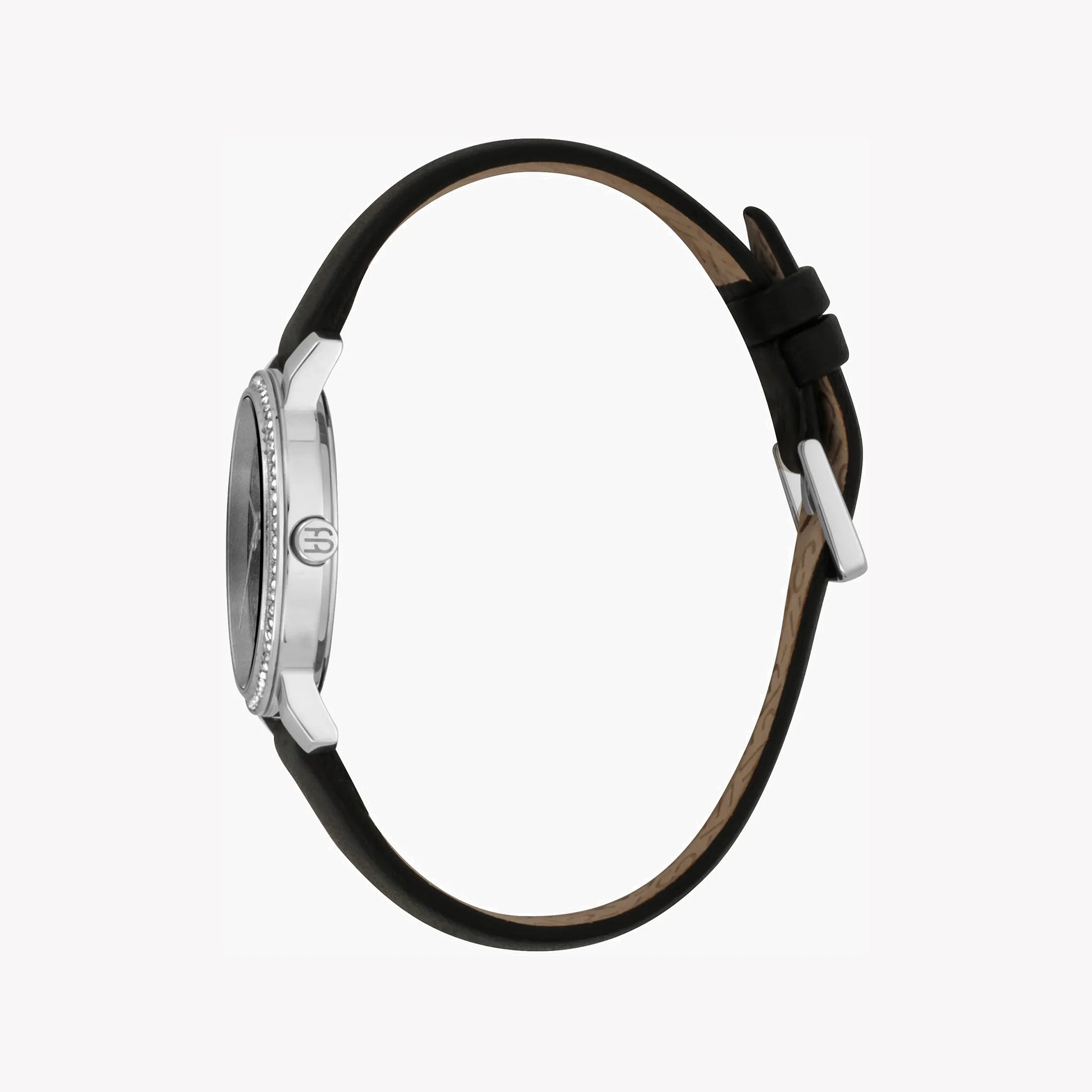 Esprit Women's Black Leather Watch, Black Dial | ES1L183M0015-2
