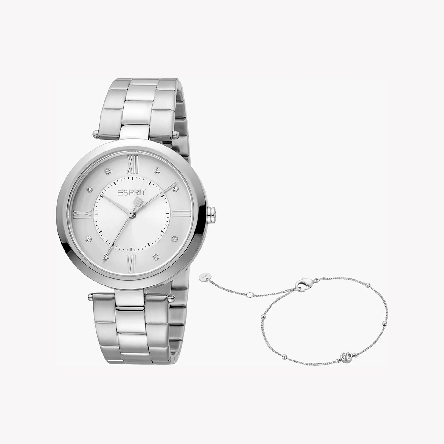 Esprit Women's Silver Stainless Steel Watch, Silver Dial | ES1L196M0035-0