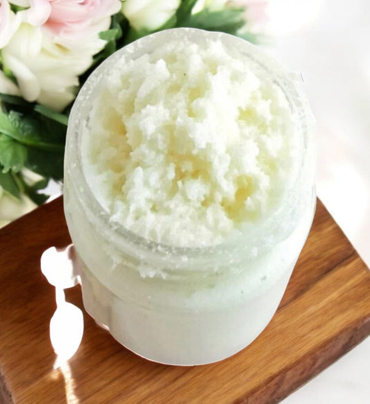 Luxury Body Scrub in Snow Baby Scent with Apricot Kernel Oil for a Perfect Polish-0