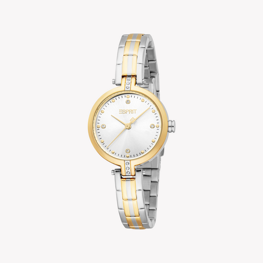ESPRIT Women's Silver/Gold Watch | Model ES1L502M0055-0