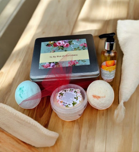 Personalised Gift Set for Mum - Vegan - Essential Oils Gift Set - Gift Tin-0